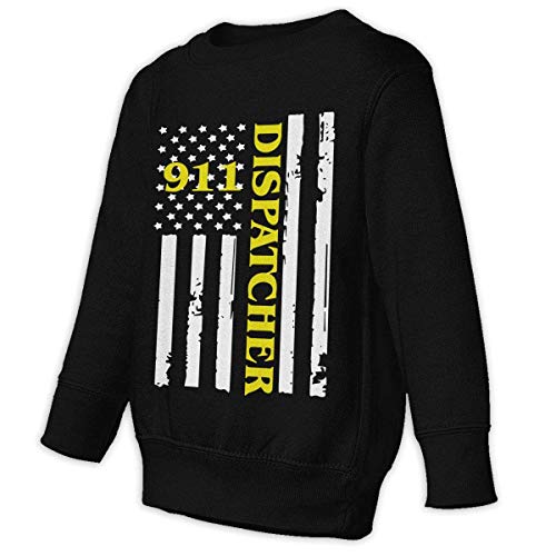 JRJdiy 91 Dispatcher Thin Gold Line Baby Children 2-6 Toddler Fleece Sweatshirt