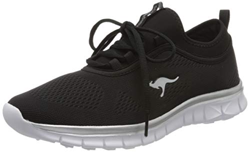 KangaROOS K-Run Neo S, Zapatillas Mujer, Negro (Jet Black/Silver 5002), 38 EU