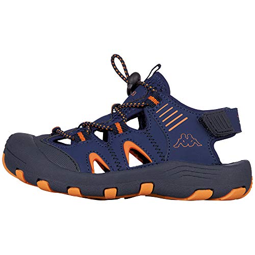 Kappa Taken, Sandalias Punta Cerrada Unisex niños, Azul (Navy/Orange 6744), 40 EU