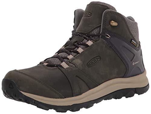 KEEN Terradora 2 Leather Mid Height Waterproof, Botas para Senderismo Mujer, Imán Plaza Taupe, 35 EU