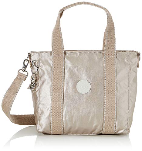 KiplingAsseni MiniMujerBolsos totesPlateado (Metallic Glow)33x21x14 Centimeters (B x H x T)