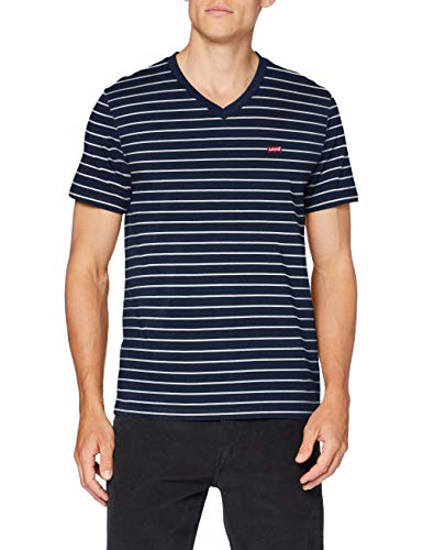 Levi's Orig Hm Vneck Camiseta, Two Color Dress Blues, XX-Large para Hombre