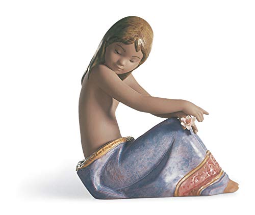 LLADRÓ Figura Niña Mares del Sur. Figura Niña de Porcelana.