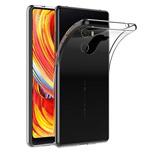 MaiJin Funda para Xiaomi Mi Mix 2 (5,99 Pulgadas) Resistente a arañazos TPU Cubierta de Delgada Capa de Silicona en la Parte Posterior