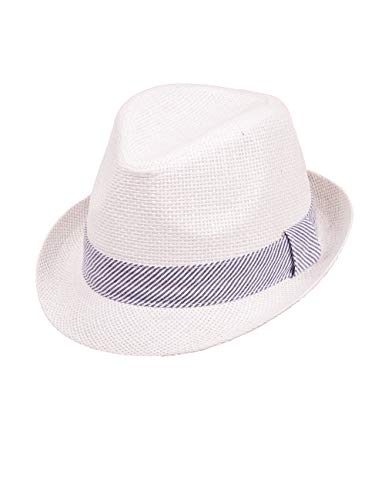 maximo Trilby Sombrero, Blanco (Weiss 1), 55 para Niños