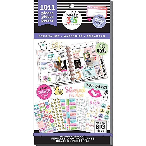 Me and My Big Ideas Pegatinas Pregnancy Value Pack Happy Planner