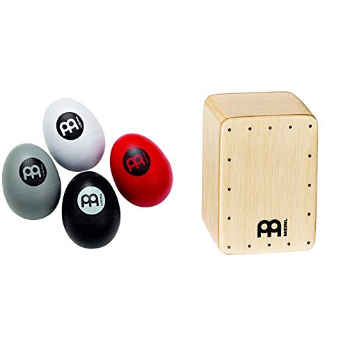 Meinl PercussionHuevo de percusión, 4 piezas + SH50MIni shaker tipo cajón (madera de abedul)