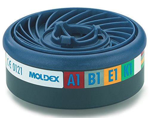 Moldex 9400 Gas filter A1B1E1K1 para seria 7000+9000 EasyLock, 2 unidades