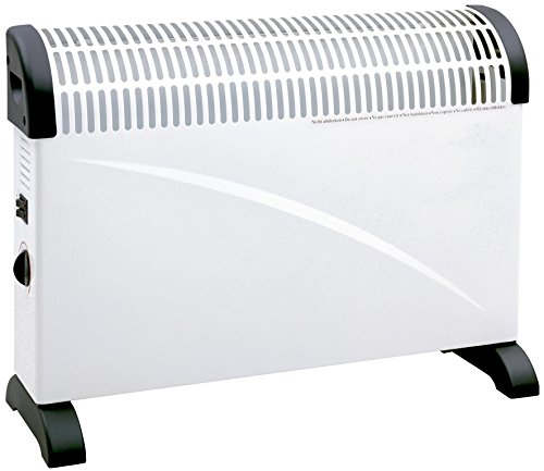 MT - Convector. 3 potencias: 750 w/1250w/2000w. termostato ajustable. proteccion contra sobrecalentamiento. montaje en pared o suelo. ventilador incorporado para mejor distribucion del aire caliente (turbo).