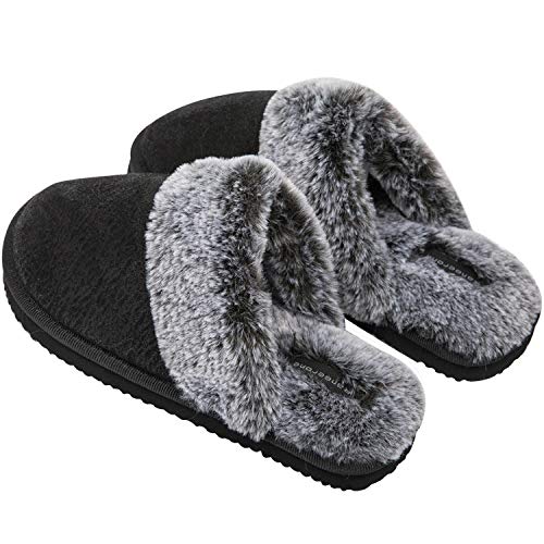 Mujer Zapatillas Casa Memory Foam Zapatillas Casa de Invierno de Lujo Slippers Antideslizantes Zuecos Comodos para Interiores y Exteriores