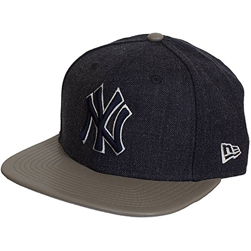 New Era 9Fifty New York NY Yankees MLB Tamaño Orig Azul Marino Heather Mix Snap Snapback Gorra de beisbol Tamaño Pequeña / Medio