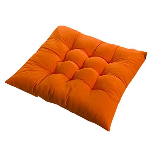 PICTURESQUE Cojines para Silla de Color Sólido con Cordón 40x40cm 4PCS Naranja