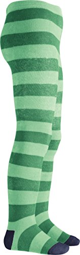 Playshoes Thermostrumpfhose Blockringel, medias Niños, Verde (Grün), 50 (Talla del fabricante: 50/56)