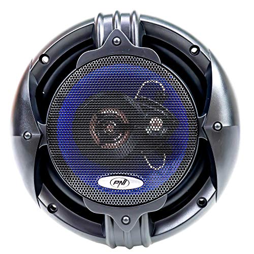 PNI HiFi650 - Altavoces coaxiales (120 W, 16,5 cm, 3 vías, 2 Unidades) Negro