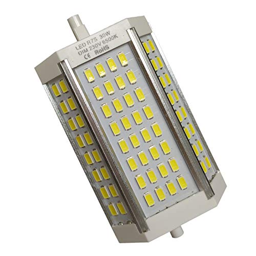 R7s LED 118mm 30w Led Regulable. Color Blanco Cálido (3000K). 3000 Lumenes. Sin ventilador. A++