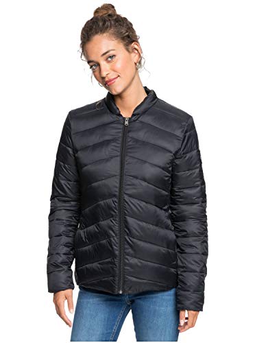 Roxy Coast Road - Chaqueta Con Acolchado, Resistente Al Agua, Ligera Y Plegable Para Mujer Chaqueta Con Acolchado, Resistente Al Agua, Ligera Y Plegable, Mujer, anthracite, S