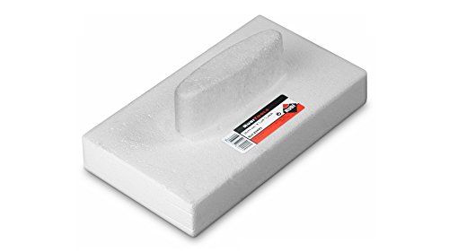 Rubi 83992 Talocha de porex Rectangular, Blanco, 24 x 14 cm