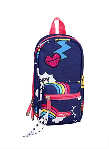 safta Moos Dreams Plumier Mochila 4 Estuches Llenos, 33 Piezas, Escolar, Azul Tejano