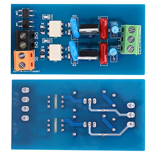 SALUTUYA Módulo de relé de 2 Canales Salida DC24V Placa amplificadora PLC AC8-230V para componentes electrónicos de conmutación rápida