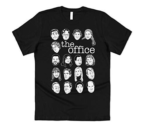 Sanfran Clothing The Office Faces Michael Scott Dwight Schrute Farms regalo US TV Show T-Shirt