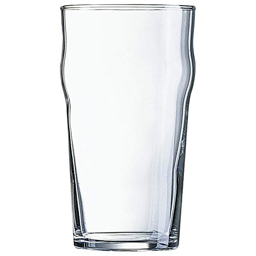 Set 48 vasos de vidrio resistente CERVEZA T 34CL NONIC ARC 72X127