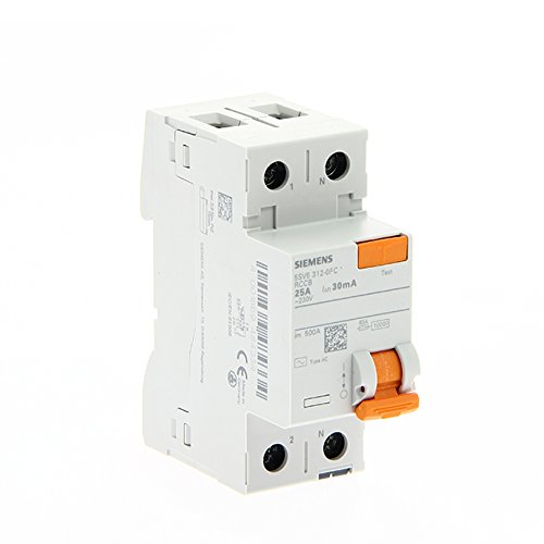 Siemens sentron - Interruptor diferencial clase -ac maneta naranja 2 módulos 2 polos 25-30ma