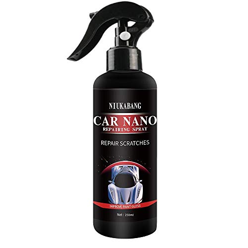 Spray de protección para pintura de automóviles con tecnología de recubrimiento nano hidrofóbica avanzada, aerosol de reparación nano para automóviles - RAYAS INSTANTÁNEAS DE REPARACIÓN (250 ml)