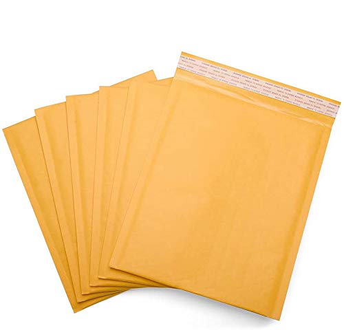 Switory 25pc 21,6cmx32cm Kraft Bubble Mailers Sobres acolchados para embalaje de oro