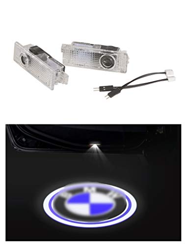 SYmbiosis 2 luces LED de bienvenida HD para puerta de coche, proyector de sombra para ceremonia fantasma con sentido de bienvenida, adecuada para BMW