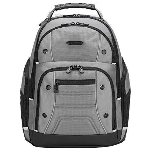 Targus Drifter II mochila con 3 grandes compartimentos, mochila para ordenador de hasta 16 pulgadas, mochila impermeable con correas acolchadas - gris, TBB23804GL