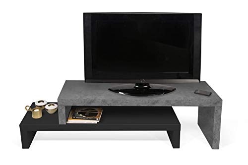 TemaHome Cliff 120/120 - Mueble para televisor (125/235 x 38 x 20/40 cm), Color marrón