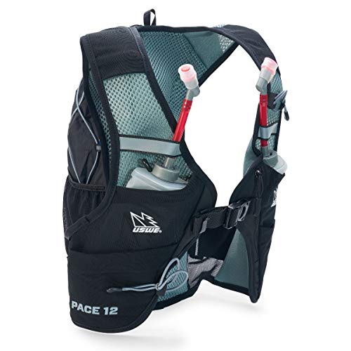 USWE Pace - Mochila (12 L, 82-92 cm, poliéster), color negro