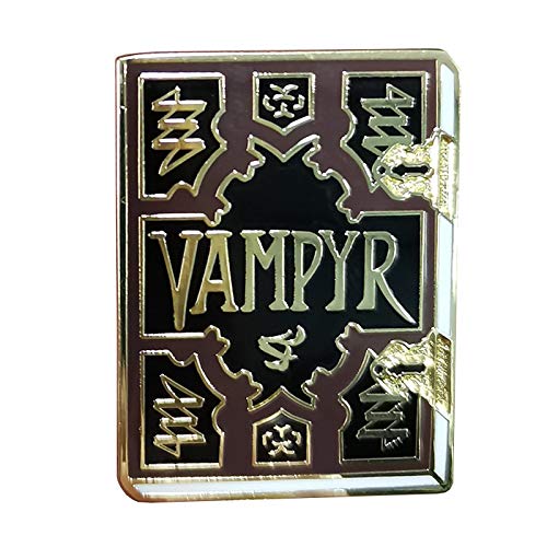 Vampyr Libro Insignia Magia Manual Esamel Pin Hechizo Reglas Brooch Material Natural y Sobrenatural Accesorios Accesorios Ventiladores de película Regalo