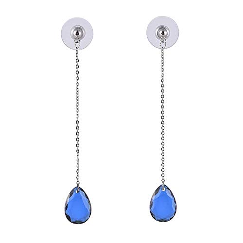 Versión coreana de pendientes de moda femenina de piedras preciosas pendientes de circón de gota de agua de doble faceta temperamento pendientes de mujer salvaje joyería Kdw