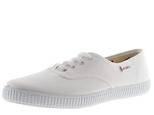 victoria Plano VICTORIA 1915 Inglesa Lona 106613-MEN para Unisex-Adulto Blanco 46