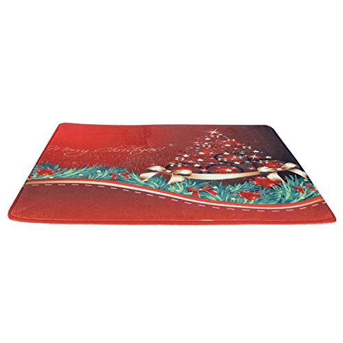 Voluxe Alfombrilla de Cocina, Alfombrilla Antideslizante Alfombrilla navideña Alfombrillas Antideslizantes, Felpudo para el hogar, Sala de Estar, Cocina, baño(60 * 40cm)