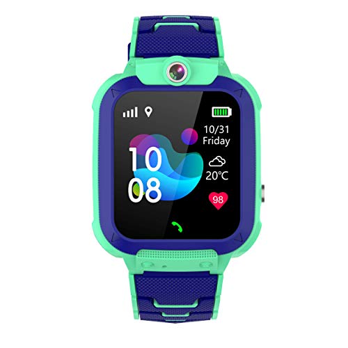 Winnes GPS Reloj Smartwatch para Niños, Impermeable GPS Rastreador Reloj Anti-Perdida de Teléfonos SOS, - Regalo para para Niños Niña 3-12