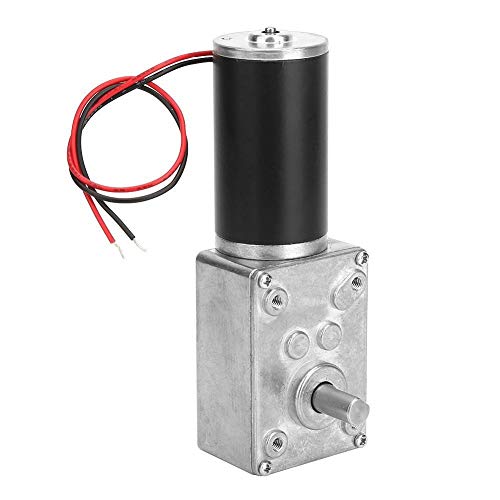 Worm Gear Motor - Alta Velocidad de Torsión Reducir Eléctrico Caja de Cambios de Motor Reversible de 8 mm del Eje de 12V 1PC (tamaño : 12V 12RPM)