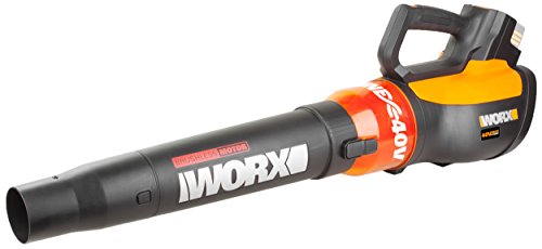 Worx wg569e.9 40 V batería Sopladora turbina, flujo de aire 10.5 m³, Blas velocidad 230 km/h, sin batería, cargador y accesorios