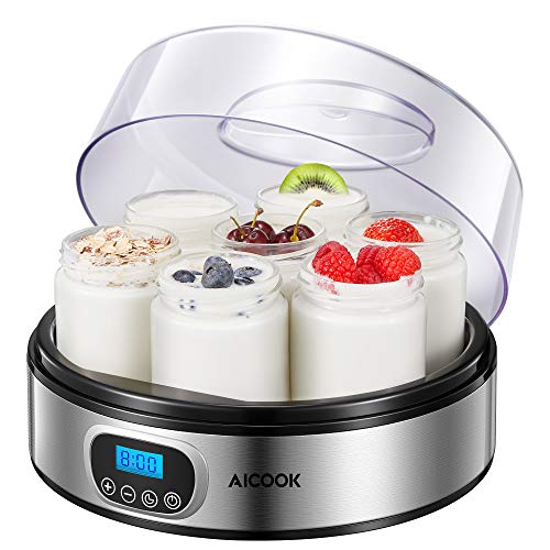 Yogurtera Digital Mvpower Maquina Para Yogur 8 Vasos