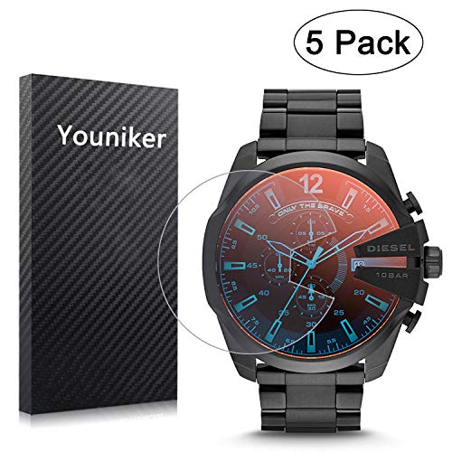 Youniker - Protector de pantalla diesel, 5 unidades, para hombre diesel, DZ4318, transparente, HD, antiarañazos, antihuellas, película sin burbujas