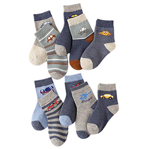 ZEGYES – Lote de 10 pares de calcetines infantiles de algodón suave de 1 a 11 años Set-25e (1-3 años)