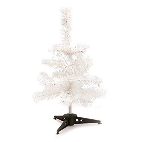 2249 BigBuy Christmas arbol de Navidad (15 x 30 x 15 cm) 143363, Bianco, Mediano