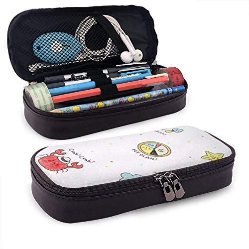 32874278_114 Estuche de lápices Estuche de cremallera Bolso de papelería Estuche organizador de caja para escuela secundaria media Oficina de colegio