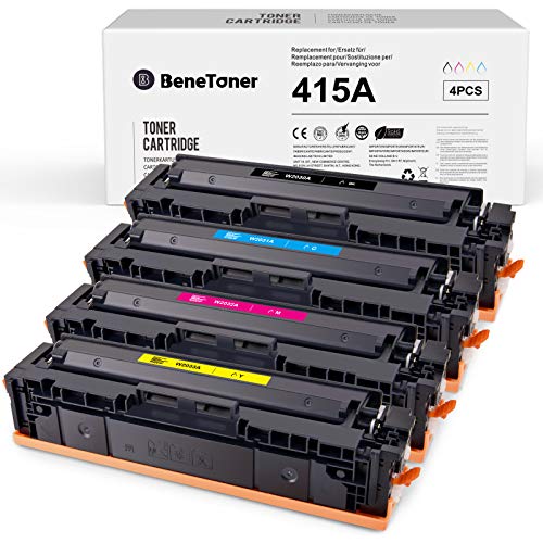 4 cartuchos de tóner compatibles con HP 415A W2030A 415X para HP Color Laserjet Pro MFP M479fnw M479fdw M479dw M479fdn M479fdn M454 M454dn M454dw