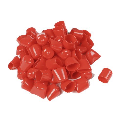 70 unidades de 30 mm de altura interior 22 mm de diámetro Round Tip Red de PVC aislado Endkappen