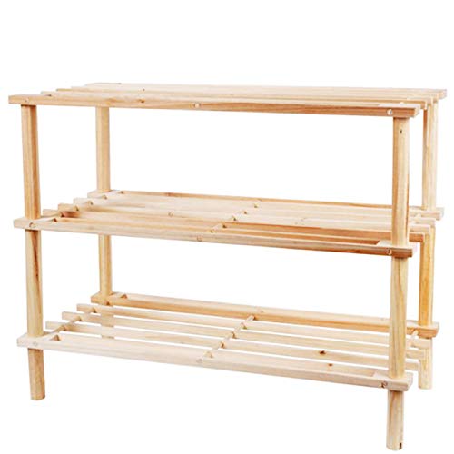 Acan Kmt Style - Zapatero Madera con 3 Alturas 48 x 63 x 26 cm, Estantería de Madera Multiusos,