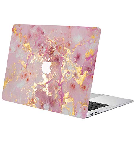 ACJYX Estuche para MacBook Air 13 Pulgadas 2020 2019 2018 Modelo De Lanzamiento A1932 A2179 Carcasa Protectora De Plástico Liso Cubierta Dura para Nueva Versión MacBook Air 13", Oro Rosado