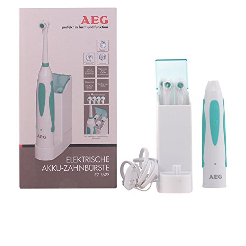 AEG EZ 5623 - Cepillo de dientes eléctrico de rotación, recargable, color blanco y verde