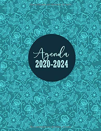 Agenda 2020-2024: Calendario Clásica Grande | Planificador Semana Vista | Tamaño Extra Grande Din A4 (21 x 29,7 cm), 60 Meses | Diseño Floral